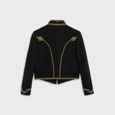 Celine Hedi Slimane FW20 Black Spencer Military Style Jacket