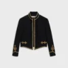 Celine Hedi Slimane FW20 Black Spencer Military Style Jacket