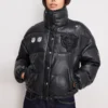 Chicago Bears Black Puffer Outerwear
