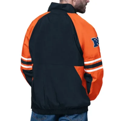 Chicago Bears Navy Pullover Jacket Half-Zip