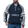 Dallas Cowboys Navy Prospect Half-Zip Pullover