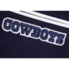 Dallas Cowboys Ribbed Varsity Wool & Leather Jacket