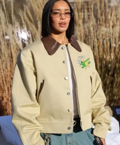 Dina Ayada 2026 PFW Leather Jacket