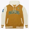 Green Bay Packers Brown and Cream Fleece Jacket