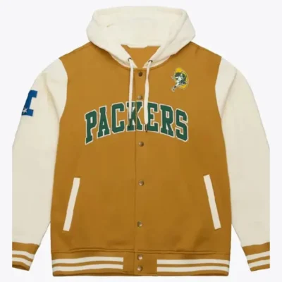Green Bay Packers Brown and Cream Fleece Jacket