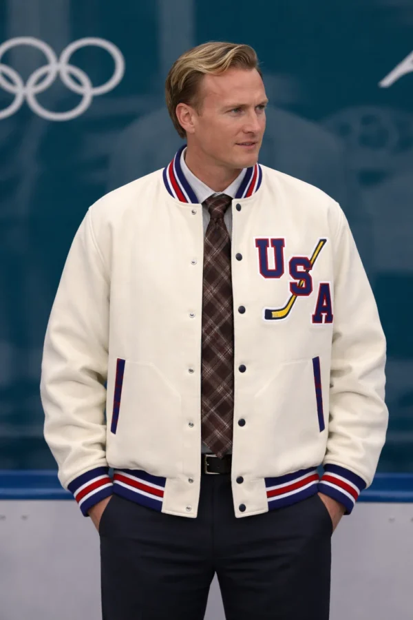 Hockey Team USA 2026 John Wroblewski Vintage Jacket