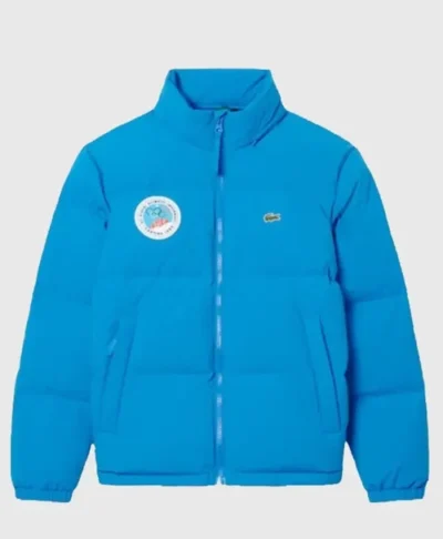 Lacoste Cortina 2026 Winter Olympics Blue Puffer