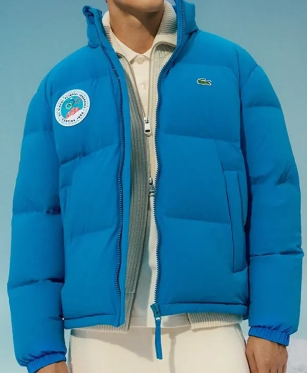 Lacoste Cortina 2026 Winter Olympics Blue Puffer