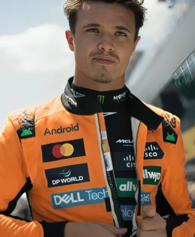 Lando Norris Bold Orange Formula 1 Jacket