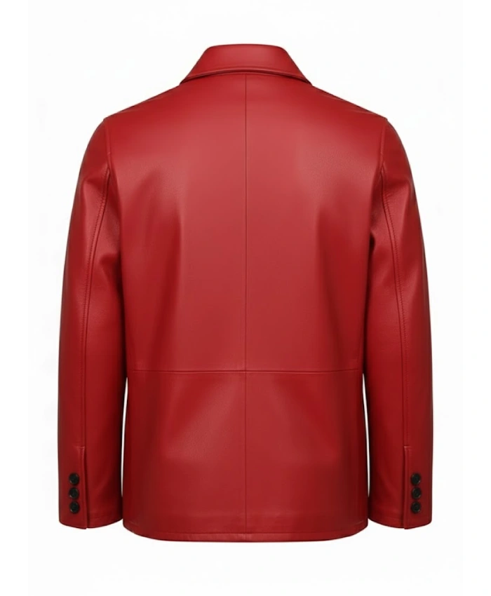Men’s Red Leather Jacket