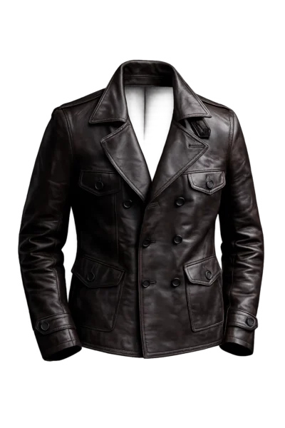 Michele Morrone Designer Milan FW Leather Jacket