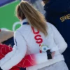 Mikaela Shiffrin 2026 Olympics White Parachute Puffer Jacket