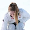 Mikaela Shiffrin 2026 Olympics White Parachute Puffer Jacket