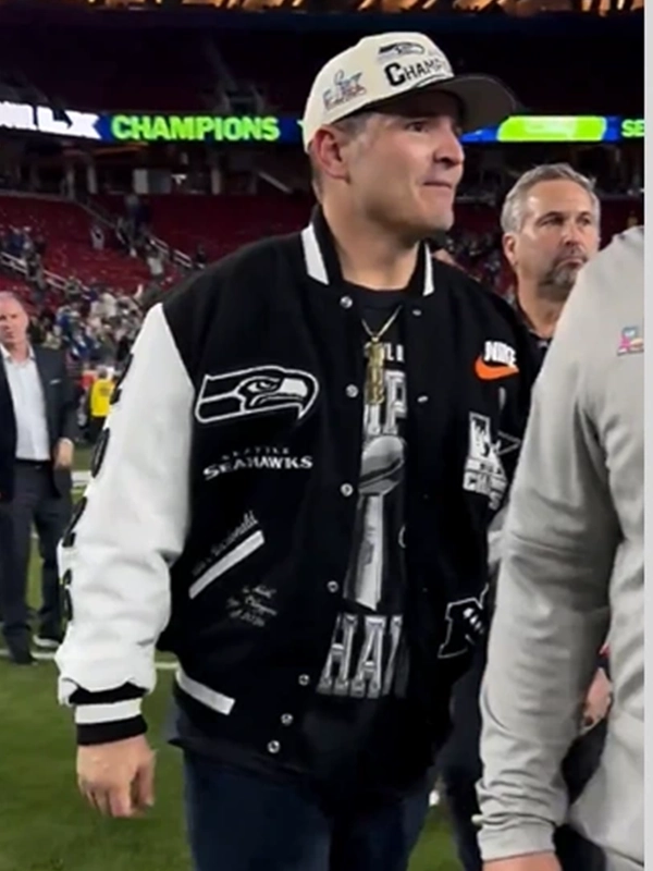 Mike Macdonald NFL Leather Jacket