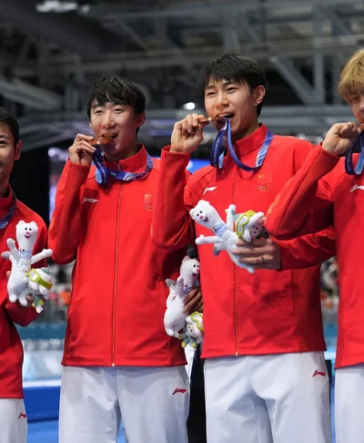 Milano Cortina 2026 Team China Red Ski Style Jacket