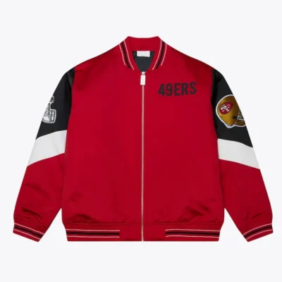 NFL San Francisco 49ers Throw It Back Satin Jacket