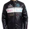 NFL Super Bowl LX Black Leather Jacket