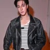Nani Hirunkit 2026 Milan Fashion Week Leather Jacket