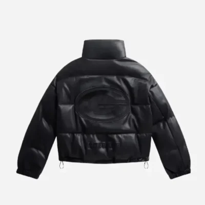 Official Green Bay Packers Faux Leather Puffer Jacket