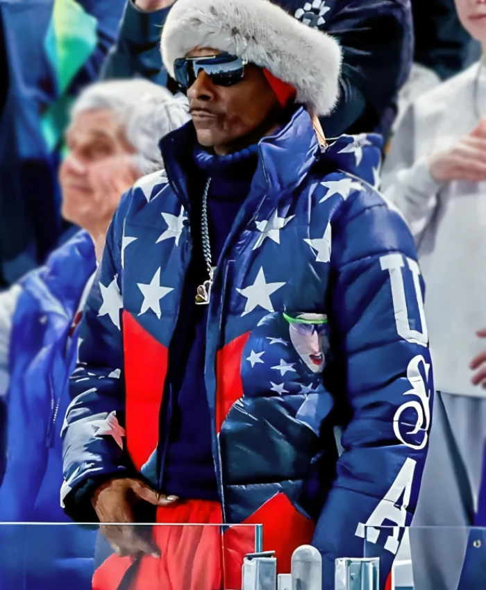 Official Snoop Dogg 2026 Olympic Speed Skating Puffer Jacket