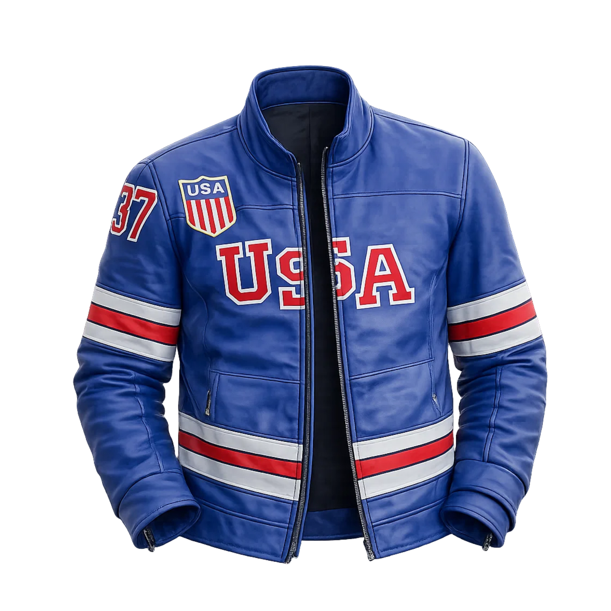 Official USA Hockey 2026 Olympic Connor Hellebuyck jacket