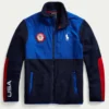 Olympic Team USA Hybrid Blue Color-Blocked Jacket