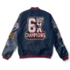 Patriots 6X Super Bowl Champs Navy Varsity Jacket