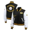 Pittsburgh Steelers Black & White Varsity Full-Zip Jacket