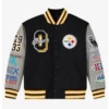 Pittsburgh Steelers OVO Team Varsity Jacket Black & Gray