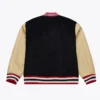SF 49ers Team Traditions Wool and Leather Varsity Jacket