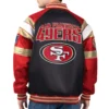 San Francisco 49ers G-III Faux Leather Team Varsity Jacket