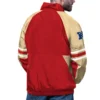 San Francisco 49ers Scarlet Prospect Pullover Half-Zip Jacket