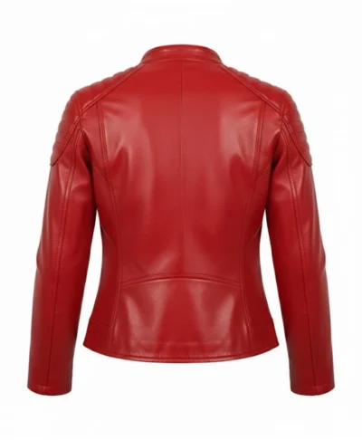Slim Fit Leather Motorcycle Jacket