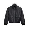 Sterling Zip Leather Bomber