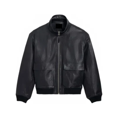 Sterling Zip Leather Bomber