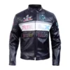 Super Bowl LX Black Moto Leather Jacket