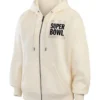 Super Bowl LX Erin Andrews Beige Hoodie