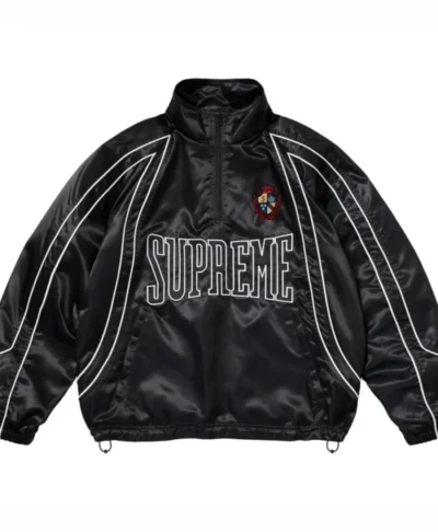 Supreme Satin-Trim Pullover Jacket