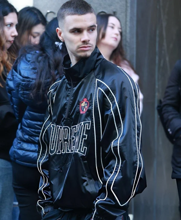 Shop Supreme Satin-Trim Pullover Jacket - Nova Jacket