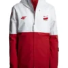 Team Poland Olympic 2026 men’s 3‑in‑1 functional white jacket