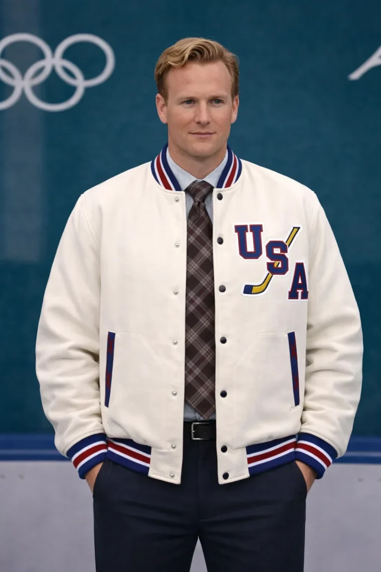 Team USA Vintage Hockey Jacket 2026