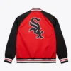 White Sox Vintage Logo Double Clutch Red Satin Jacket