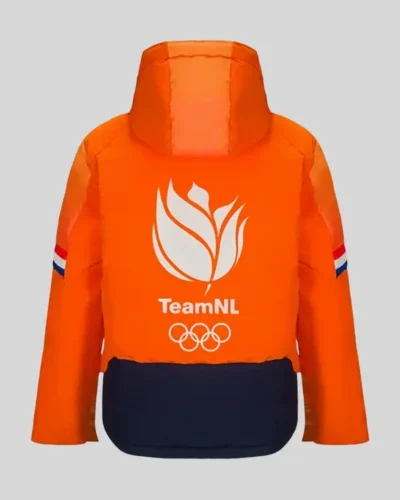 Winter Olympics 2026 Team NL orange puffer jacket