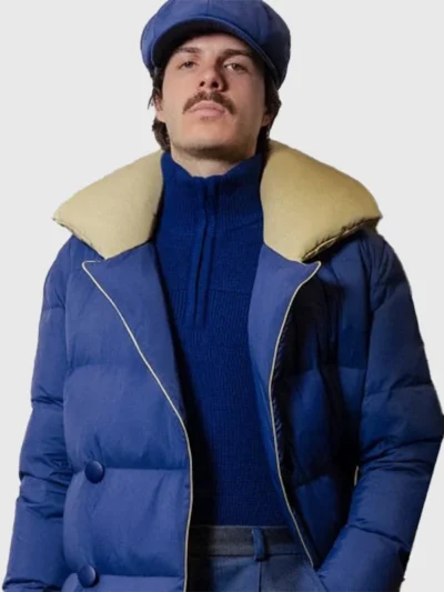 Winter Olympics 2026 navy blue puffer victory coat