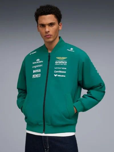 2026 Aston Martin F1 Aramco Cognizant Bomber Jacket