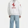 2026 Ferrari F1 Vintage White Racing Jacket