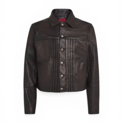 424 Brown Leather Jacket – Bully Collection
