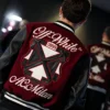 AC Milan x OFF-WHITE Bordeaux Varsity Jacket