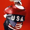 American Flag Leather Jacket