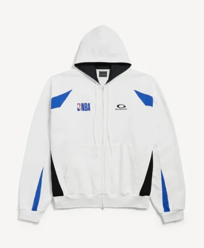 Balenciaga x NBA Oversized Zip-Up Hoodie
